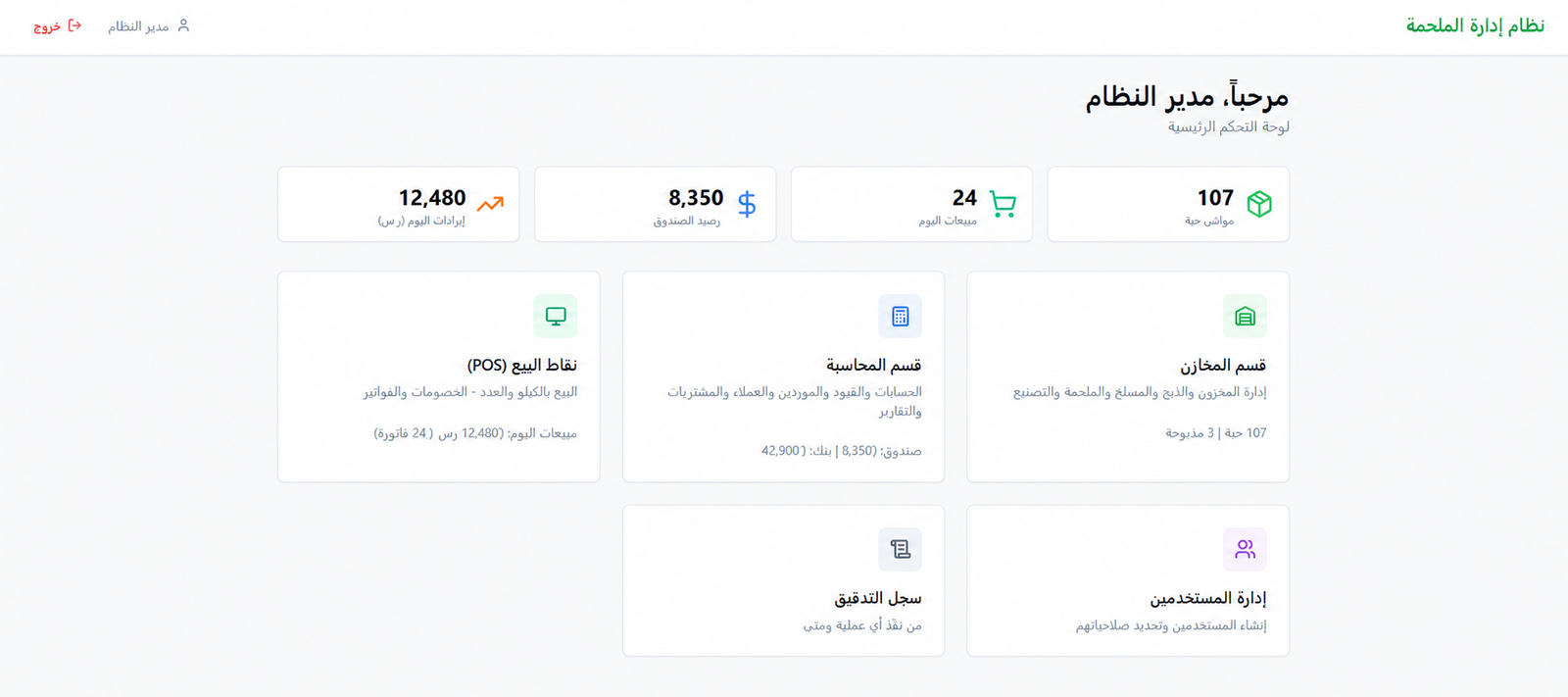 Butchery management system — inventory, accounting, and POS